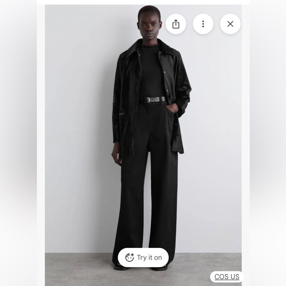 COS Black Pants Wide Leg Size 12